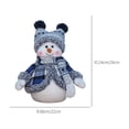 thumbnail image 3 of Adornos navideños, regalos navideños, muñeco de nieve decorativo navideño, adorno de escritorio para escaparates, pequeños regalos y decoraciones para festivales., 3 of 6