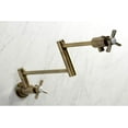 thumbnail image 2 of Kingston Brass Millennium Modern Pot Filler Faucets In Antique Brass KS4103ZX, 2 of 5