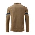 thumbnail image 4 of Ofreoo Men's Suede Lapel Button Pocket Fallow Long-Sleeved Hoodless Casual Coat/Jacket Essentials Hoodie Deal of the Week, 4 of 8