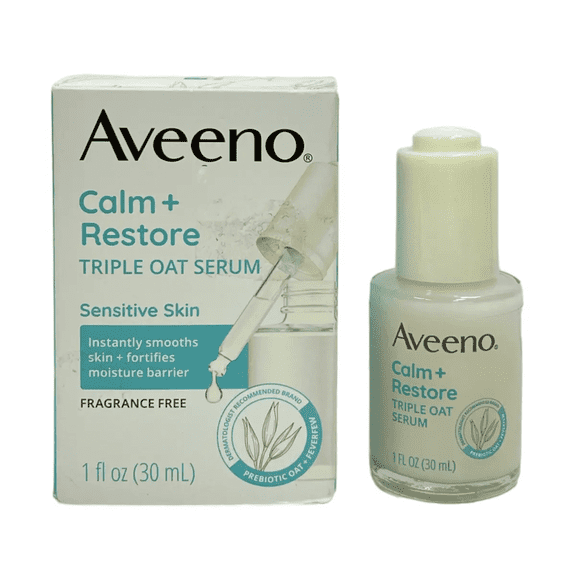 Aveeno Calm Restore Triple Oat Serum, Sensitive Skin (1fl/30ml)