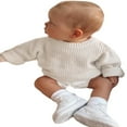 thumbnail image 1 of MesaSe Nouveau-Né Garçon Fille Câble Tricot Pull Pull Enfant Enfant à Manches Longues Col Rond Pull Top, 1 of 7