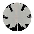 thumbnail image 4 of Orinice Leaf Round Table Cover Stain Resistant Washable Indoor Outdoor Tablecloth Kitchen Dining Wedding Parties Full Width Single-Sided Printing 100% Polyester Fiber 46-50, 4 of 8
