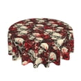 thumbnail image 2 of ZICANCN Round Table Cloths 60 Inch, Occult Blood Skulls Table Cover Waterproof Washable Outdoor Picnic Tablecloth, 2 of 8