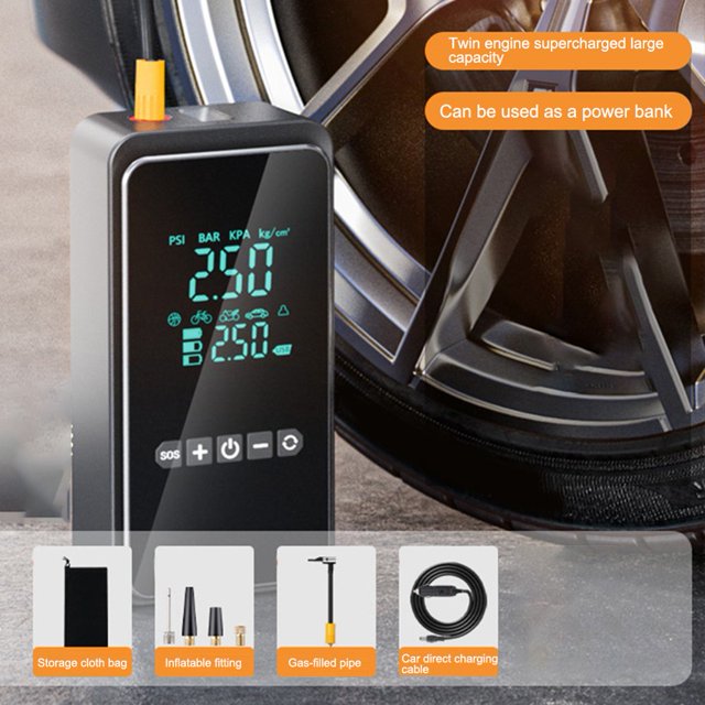 CNKOO Tire Air Pump Car Air Compressor Portable Inflator Digital for Motorcycle 120W A