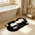 thumbnail image 4 of Adorable Cat Shaped Polyester Bath Rug Washable Absorbent Non Slip Floor Mat Cute Pet Lover Home Decor Gift,C, 4 of 6