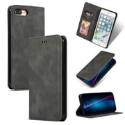 iPhone 6s Plus Case, iPhone 6 Plus Wallet Case, Dteck Smooth PU Leather Flip Folio Wallet Card Slots Case Cover Stand Feature & Magnetic Closure For Apple iPhone 6s Plus & 6 Plus, Gray