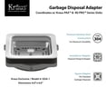 thumbnail image 4 of Kraus GDA-1 Pax Modern Stainless Steel Square Garbage Disposal Sink Kit Adapter, 4 of 5