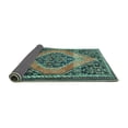 thumbnail image 2 of Ahgly Company Indoor Rectangle Medallion Turquoise Blue Traditional Area Rugs, 8' x 12', 2 of 4