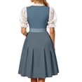 thumbnail image 4 of Women's French Country Sleeveless Dress with Apron for Garden Party and Festivals, 4 of 6