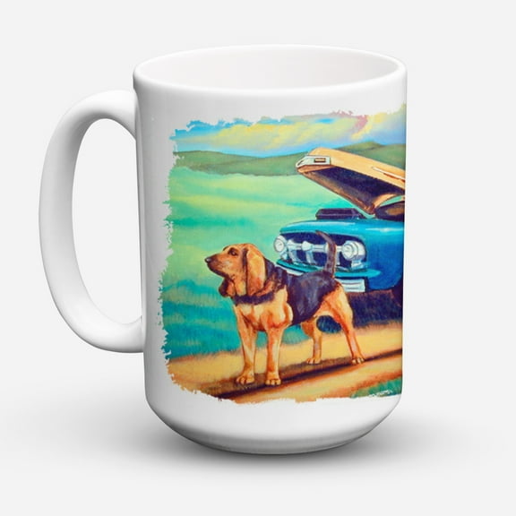 Carolines Treasures 7513CM15 Bloodhound Coffee Mug 15 oz 15 ounce multicolor