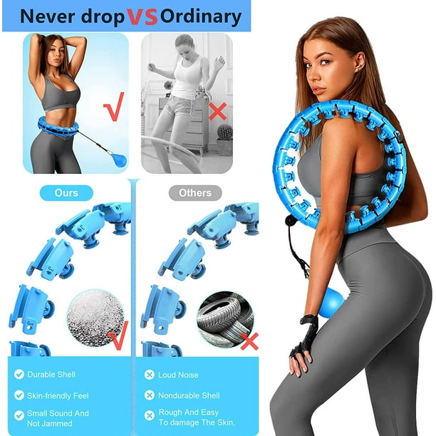 Adult Smart Fitness Hoop For Weight Loss, Smart Hula Hoop Does Not Fall 24  Movable And Adjustable Fitness Hoop, Used For Weight Loss And Fitness 