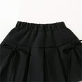 thumbnail image 4 of Ohufall Teen Girls Cotton Mini Skorts Fashion Casual A Line Elastic High Waist School Uniform Skirt Summer Solid Breathable Bow Lace Edge Scooter Skirt, Size 3-11 Years, 4 of 6