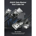 TRAHOOData Blocker Dual ChargeOnly Cable Set, 100W USBC to USBC