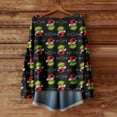 thumbnail image 4 of Christmas Gift Women'S Shirts Xmas Gift Casual Festive Holiday Long Sleeve Tops Gray Medium, 4 of 5