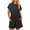 Black, variant on Pinspark Two Piece Lounge Set for Women Summer 2025 Knitted Outfit Drawstring Shorts Sweatsuits Set for Casual Travel