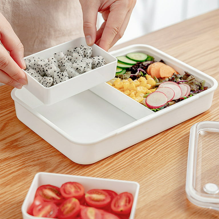 Microwave-Heated Lunch Box, Divided Fruit Box, Portable Lunch Box