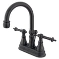 thumbnail image 1 of Kingston Brass Toscane Poignée 4 "Centreset Robinet de Toilette avec Laiton Pop-up, 1 of 2