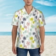 thumbnail image 4 of Goofa Hawaiian Coconut Tree Hawaiian Shirt for Men, Unisex Summer Beach Casual Short Sleeve Button Down Shirts,Aloha Tropical Floral print shirt-XX-Large, 4 of 9