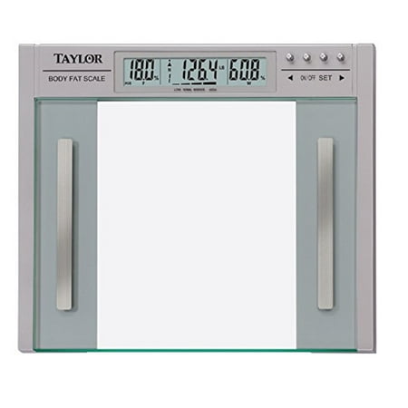Taylor Body Fat and Body Water Bath Scale, Silver