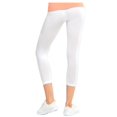 thumbnail image 3 of Gilbin 2 Pack Women's Ribbed Waistband Capri Length Leggings,One Size Fit, Super Stretch Yoga Leggings Yoga Capris, 3 of 3