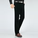 thumbnail image 4 of Pantalones largos de pana para hombre, de mediana edad, lisos, con botones, cremallera, cintura alta, bolsillos, pantalones largos de poliéster para hombre., 4 of 6