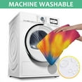 thumbnail image 6 of Colorful Rainbow Tie Dye Spiral Pattern Square Tablecloth,Waterproof Square Table Cover,Wipeable Spillproof Washable Table Cover for Home Kitchen Party Decor 42"X42"(107x107cm), 6 of 6