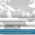 thumbnail image 5 of DriftAway Floral Delight Botanic Pattern Room Darkening/Thermal Insulated Grommet Unlined Window Curtains, Set of Two Panels, each 52"X63"(Gray), 5 of 7