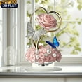 thumbnail image 3 of Upgraded Acrylic Rose Butterfly Decor – 2D Pink Romantic Table Ornament, Valentine's Day Gifts, 3 of 6