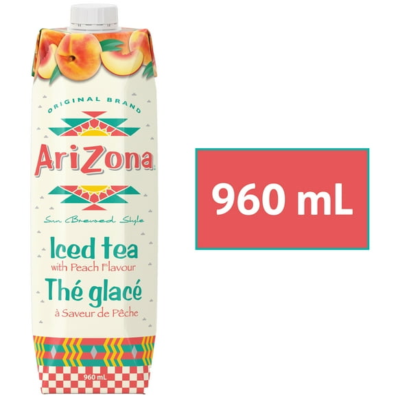 AriZona Iced Tea with Peach Flavour, 960 ML