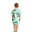 thumbnail image 3 of Made in Hawaii Luau Aloha Shirt and Shorts Boy Cabana Set Pink Flamingo All over in Assorted Colors, 3 of 4