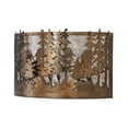 thumbnail image 2 of Meyda 142346 20 in. Tall Pines Wall Sconce, Antique Copper & Silver Mica, 2 of 4