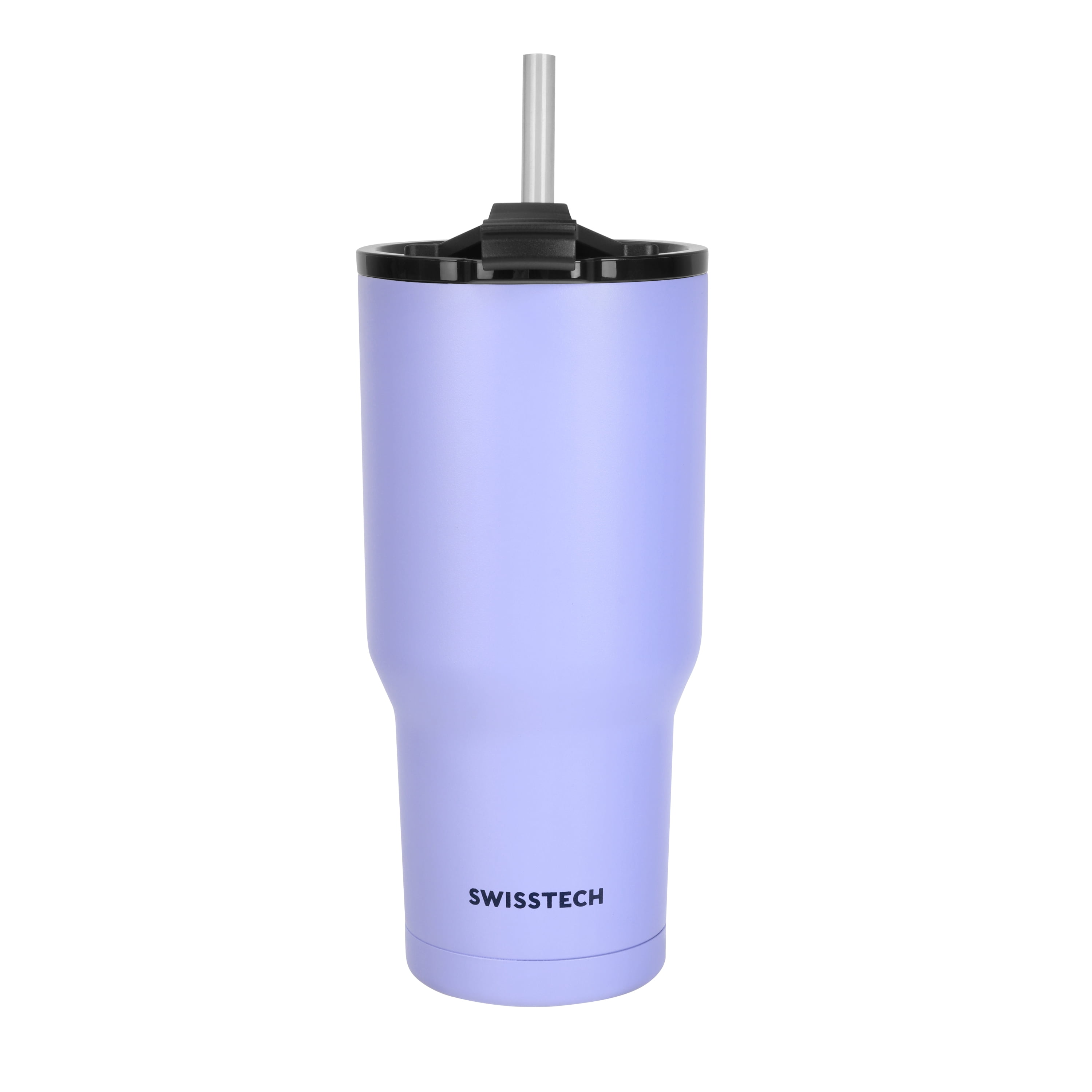 Swiss Tech Becher Myrtle Purple 30oz Water Bottle, Triple-Wall Copper Lined, Leak Proof