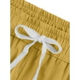 thumbnail image 2 of Innerwin Capris Droits Coupe Ample pour Femmes, Uni, Orange, 2TG, 2 of 3