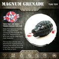 thumbnail image 3 of USA-K9 by SodaPup Magnum Black Natural Rubber Grenade Chew Toy, Reward Toy, Tug Toy, Retrieving Toy and Treat Dispenser for The Most Aggressive Chewers, Guaranteed Tough, Black, Medium, 3 of 6