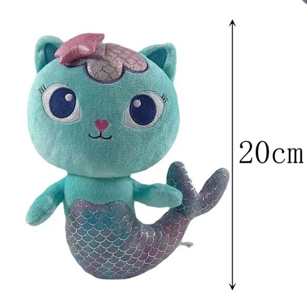 Nuevas muñecas Gaby Girl Mercat, animales de peluche de dibujos animados, gato sonriente, coche, gato, abrazo, casa de muñecas Gabby, juguete de peluche