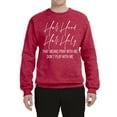 thumbnail image 2 of Half Hood Half Holy Pray With Me Unisex Crewneck Graphic Sweatshirt, Vintage Heather Red, Medium, 2 of 3