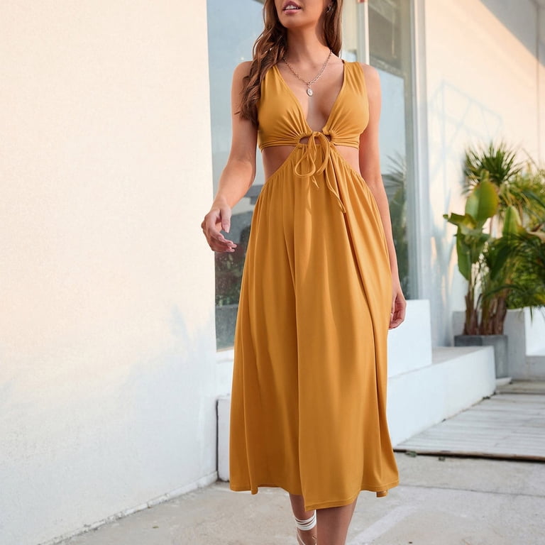 sachin and babi light blue dress Women's Deep V Neck Sleeveless Long Dresses Pleated High Waist Club Party  Evening Maxi Dress Fall Casual Dresses for Women Straight Dresses for Women  Olive Summer Dress Traditional Dress Wrap Dress -