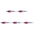 thumbnail image 1 of Señuelo Pesca Luminoso Anzuelos Calamar Anzuelo Artificial Cebos Jigging () Rojo, 1 of 4