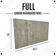 thumbnail image 3 of Gray Fog Headboard, Coastal Rustic Design, Wood Headboard, Floating Panels, Wall Mount, Adjustable Height, Easy Assembly., 3 of 9