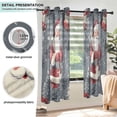 thumbnail image 3 of Yayeee Window Curtains Light Filtering 63"x52" Grommet Panel Pair Home Living Room Decor, Christmas Santa, 3 of 7