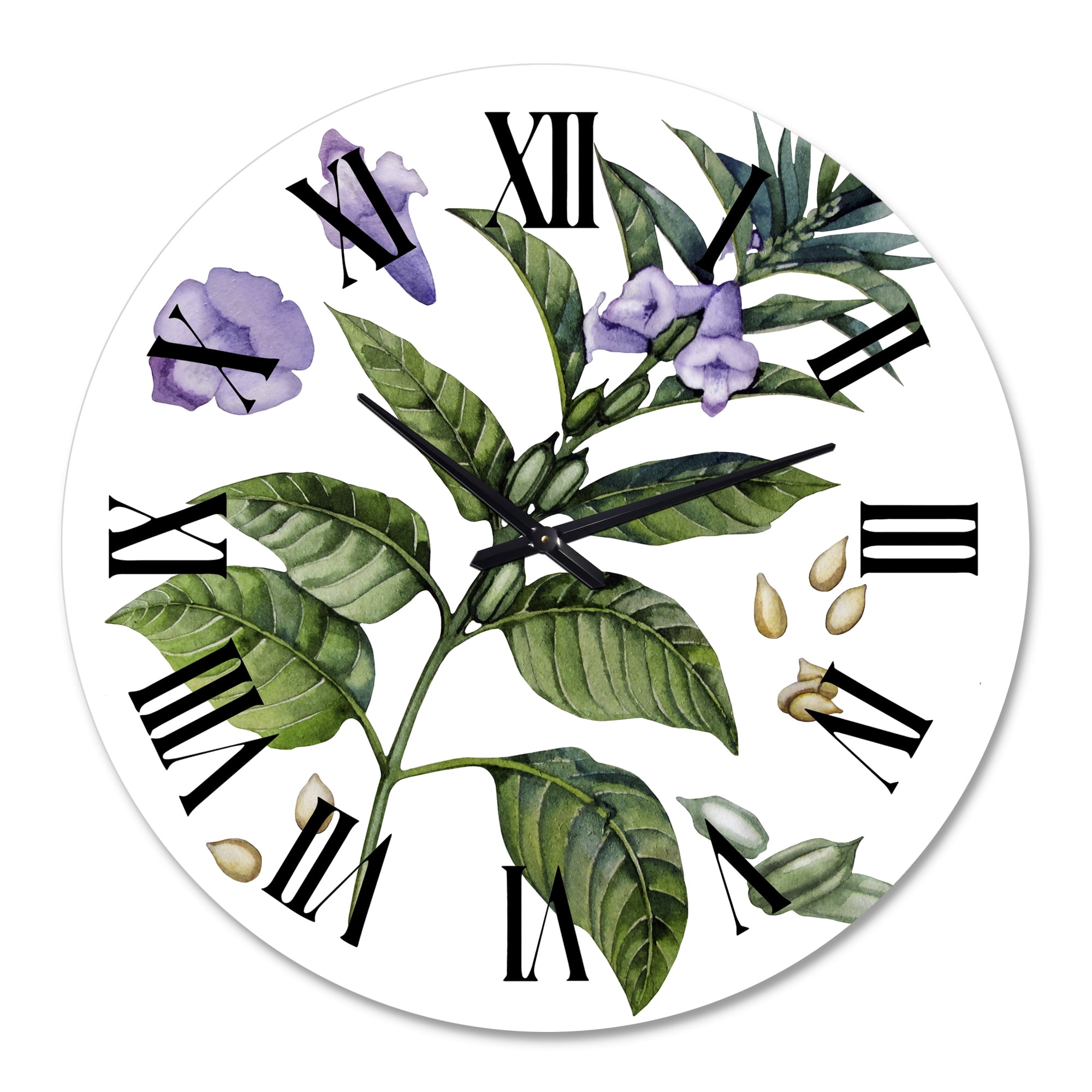 Designart 1 in Quartz Traditional Wall Clock