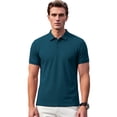 thumbnail image 2 of Cadmus Mens Polo Shirt Short Sleeve Quick Dry Shirts Golf Polos Collared Work Shirts for Men,8808,Blue,2XL, 2 of 6
