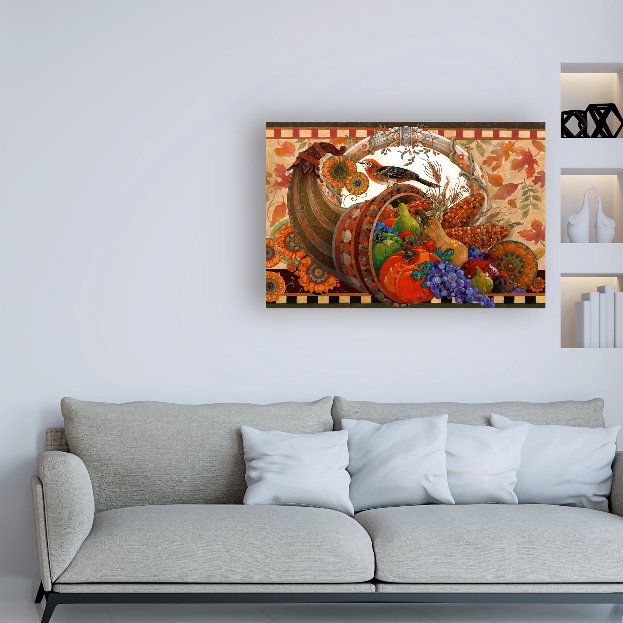 Trademark Fine Art 'Cornucopia Tablecloth' Canvas Art by David Galchutt