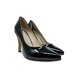 thumbnail image 1 of Zapatilla Dasalo Charol Negro Con Tacón De Aguja Para Mujer, 1 of 4