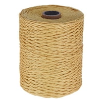 Uxcell 328 Yards Raffia Ribbon, 2mm Raffia Twine Wrapping Ribbon Paper String Craft Wire for Gift Wrapping DIY Projects Flower Bouquet Making Decoration, Khaki