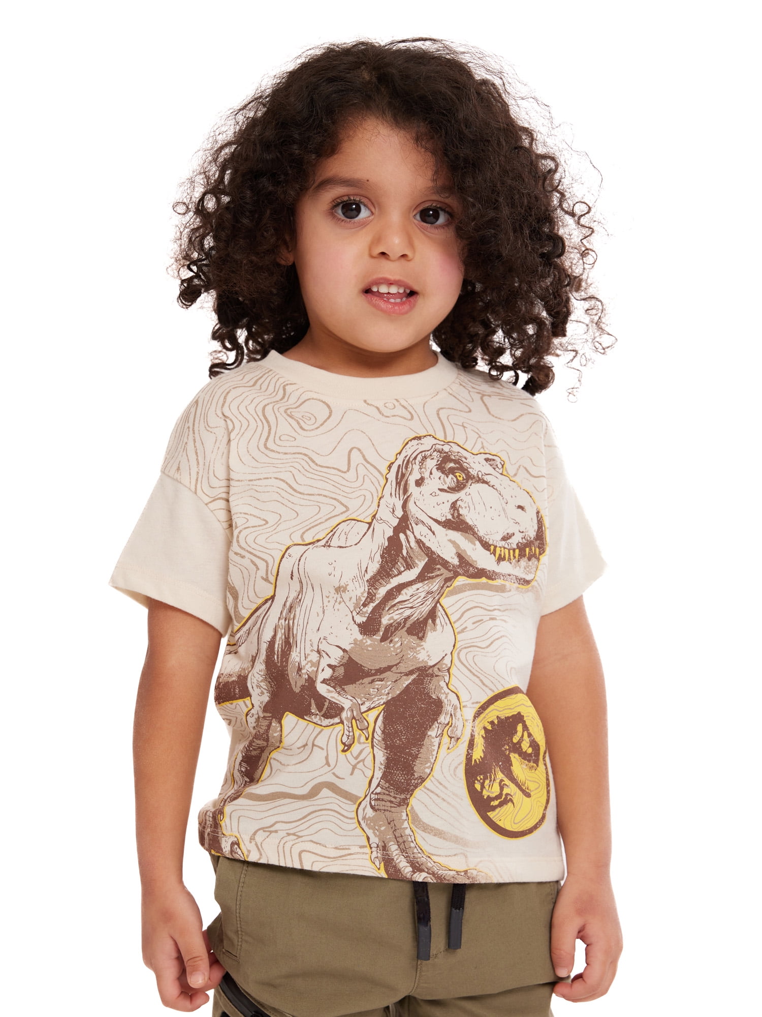 Jurassic Toddler Graphic Crewneck Tee with Short Sleeves, Sizes 12M-5T