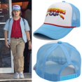 thumbnail image 2 of Disfraz de Cosplay de la temporada 4 de la película Montauk Dustin para niño, gorra de béisbol, sombreros de camionero ajustables, Unisex, 2 of 4