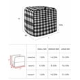 thumbnail image 6 of Black White Plaid Stand Mixer Dust Cover with Storage Pocket & Handles,Modern Simple Buffalo Check Gingham Fits All Tilt Head & Bowl Lift Kitchen Appliance Cover Organizer Bag Accessories,6-8 Quart, 6 of 6
