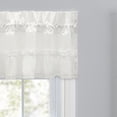 thumbnail image 3 of Ellis Curtain Madelyn Ruffled Victorian 1.5" Rod Pocket Valances for Windows 60" x 16" Natural, 3 of 5