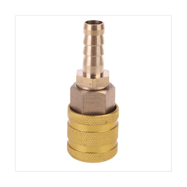 Boquilla de Bomba de VáLvula de NeumáTico de LatóN Macizo de 8 Mm Adaptador de Bomba de Inflador de Mandril de Aire Universal de ConexióN RáPida